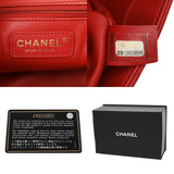CHANEL シャネル チェーンショルダー レッド レディース ラムスキン ショルダーバッグ Aランク 中古 銀蔵