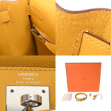 HERMES エルメス ケリー 28 外縫い ジョーヌアンプル Y刻印(2020年頃) レディース ヴォーエプソン ハンドバッグ Aランク 中古 銀蔵