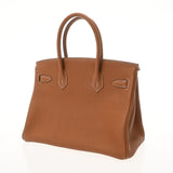HERMES エルメス バーキン 30 ゴールド □N刻印(2010年頃) レディース トゴ ハンドバッグ Aランク 中古 銀蔵