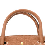 HERMES エルメス バーキン 30 ゴールド □N刻印(2010年頃) レディース トゴ ハンドバッグ Aランク 中古 銀蔵
