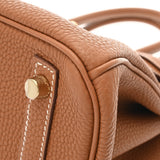 HERMES エルメス バーキン 30 ゴールド □N刻印(2010年頃) レディース トゴ ハンドバッグ Aランク 中古 銀蔵