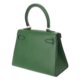 HERMES エルメス ミニケリー グリーン ○X刻印(1994年頃) レディース クシュベル 2WAYバッグ Aランク 中古 銀蔵