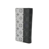 LOUIS VUITTON ルイヴィトン モノグラムエクリプス エクリプススプリット ポルトフォイユ ブラザ ノワール/シルバー M63027 メンズ モノグラムキャンバス 長財布 Bランク 中古 銀蔵