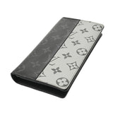 LOUIS VUITTON ルイヴィトン モノグラムエクリプス エクリプススプリット ポルトフォイユ ブラザ ノワール/シルバー M63027 メンズ モノグラムキャンバス 長財布 Bランク 中古 銀蔵