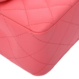 CHANEL シャネル マトラッセ チェーンショルダー 20cm ピンク レディース ラムスキン ショルダーバッグ Aランク 中古 銀蔵
