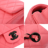 CHANEL シャネル マトラッセ チェーンショルダー 20cm ピンク レディース ラムスキン ショルダーバッグ Aランク 中古 銀蔵