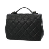 CHANEL シャネル アフィニティ ブラック レディース キャビアスキン 2WAYバッグ Aランク 中古 銀蔵