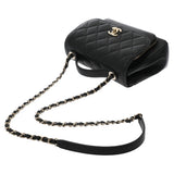 CHANEL シャネル アフィニティ ブラック レディース キャビアスキン 2WAYバッグ Aランク 中古 銀蔵
