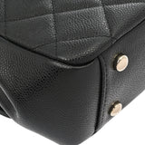 CHANEL シャネル アフィニティ ブラック レディース キャビアスキン 2WAYバッグ Aランク 中古 銀蔵