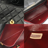 CHANEL シャネル マトラッセ ミニ チェーンショルダー 17cm ブラック レディース ラムスキン ショルダーバッグ ABランク 中古 銀蔵