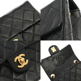 CHANEL シャネル マトラッセ ミニ チェーンショルダー 17cm ブラック レディース ラムスキン ショルダーバッグ ABランク 中古 銀蔵