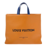 LOUIS VUITTON ルイヴィトン ショッパーバッグ MM ポップアップストア限定 サフラン M24457 レディース レザー トートバッグ Aランク 中古 銀蔵