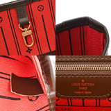 LOUIS VUITTON ルイヴィトン ダミエ ネヴァーフル MM ブラウン N51105 レディース ダミエキャンバス トートバッグ Aランク 中古 銀蔵