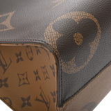 LOUIS VUITTON ルイヴィトン モノグラムリバース オンザゴー MM ブラウン M45321 レディース モノグラムキャンバス ハンドバッグ Aランク 中古 銀蔵