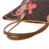 LOUIS VUITTON ルイヴィトン モノグラムローズ ネヴァーフル MM ブラウン M48613 レディース モノグラムキャンバス トートバッグ Bランク 中古 銀蔵