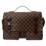 LOUIS VUITTON ルイヴィトン ダミエ ブロードウェイ ブラウン N42270 ユニセックス ダミエキャンバス ショルダーバッグ ABランク 中古 銀蔵