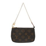 LOUIS VUITTON ルイヴィトン モノグラム ミニ ポシェット アクセソワール ブラウン M58009 レディース モノグラムキャンバス アクセサリーポーチ Bランク 中古 銀蔵