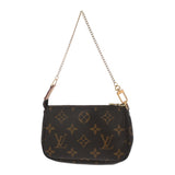 LOUIS VUITTON ルイヴィトン モノグラム ミニ ポシェット アクセソワール ブラウン M58009 レディース モノグラムキャンバス アクセサリーポーチ Bランク 中古 銀蔵