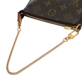 LOUIS VUITTON ルイヴィトン モノグラム ミニ ポシェット アクセソワール ブラウン M58009 レディース モノグラムキャンバス アクセサリーポーチ Bランク 中古 銀蔵