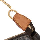 LOUIS VUITTON ルイヴィトン モノグラム ミニ ポシェット アクセソワール ブラウン M58009 レディース モノグラムキャンバス アクセサリーポーチ Bランク 中古 銀蔵