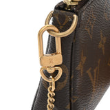 LOUIS VUITTON ルイヴィトン モノグラム ミニ ポシェット アクセソワール ブラウン M58009 レディース モノグラムキャンバス アクセサリーポーチ Bランク 中古 銀蔵