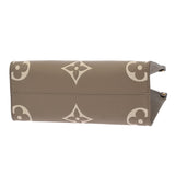 LOUIS VUITTON ルイヴィトン モノグラムアンプラント オンザゴー PM ベージュ M45779 レディース レザー ハンドバッグ Aランク 中古 銀蔵