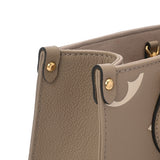 LOUIS VUITTON ルイヴィトン モノグラムアンプラント オンザゴー PM ベージュ M45779 レディース レザー ハンドバッグ Aランク 中古 銀蔵