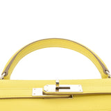HERMES エルメス ケリー 32 外縫い 2WAY ライム □R刻印(2014年頃) レディース ヴォーエプソン ハンドバッグ Aランク 中古 銀蔵