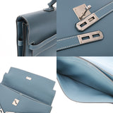 HERMES エルメス ケリー デペッシュ 38 ブルージーン □J刻印(2006年頃) メンズ ヴォーエプソン ビジネスバッグ ABランク 中古 銀蔵