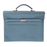 HERMES エルメス ケリー デペッシュ 38 ブルージーン □J刻印(2006年頃) メンズ ヴォーエプソン ビジネスバッグ ABランク 中古 銀蔵