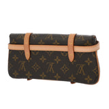 LOUIS VUITTON ルイヴィトン モノグラム ポシェットマル ブラウン M51159 レディース モノグラムキャンバス ウエストバッグ ABランク 中古 銀蔵