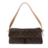 LOUIS VUITTON ルイヴィトン モノグラム ヴィバシテ MM ブラウン M51164 レディース モノグラムキャンバス ショルダーバッグ ABランク 中古 銀蔵