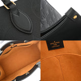 LOUIS VUITTON ルイヴィトン モノグラムアンプラント オンザゴー MM ノワール M44925 レディース レザー ハンドバッグ Aランク 中古 銀蔵