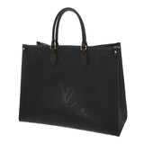 LOUIS VUITTON ルイヴィトン モノグラムアンプラント オンザゴー MM ノワール M44925 レディース レザー ハンドバッグ Aランク 中古 銀蔵