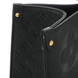 LOUIS VUITTON ルイヴィトン モノグラムアンプラント オンザゴー MM ノワール M44925 レディース レザー ハンドバッグ Aランク 中古 銀蔵
