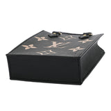 LOUIS VUITTON ルイヴィトン モノグラムアンプラント プティットサックプラ ノワール/ベージュ M81416 レディース レザー ハンドバッグ Aランク 中古 銀蔵