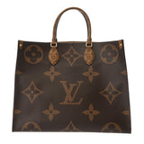 LOUIS VUITTON ルイヴィトン モノグラムジャイアント オンザゴー GM 2WAYトート ブラウン M45320 ユニセックス モノグラムキャンバス ハンドバッグ ABランク 中古 銀蔵