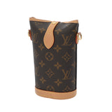 LOUIS VUITTON ルイヴィトン モノグラム フォールドミーポーチ ブラウン M80874 レディース モノグラムキャンバス ポーチ Aランク 中古 銀蔵