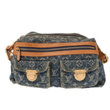 LOUIS VUITTON ルイヴィトン モノグラムデニム バギー PM ロングストラップ付 ブルー M95049 レディース デニム ショルダーバッグ Bランク 中古 銀蔵