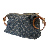 LOUIS VUITTON ルイヴィトン モノグラムデニム バギー PM ロングストラップ付 ブルー M95049 レディース デニム ショルダーバッグ Bランク 中古 銀蔵
