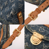 LOUIS VUITTON ルイヴィトン モノグラムデニム バギー PM ロングストラップ付 ブルー M95049 レディース デニム ショルダーバッグ Bランク 中古 銀蔵