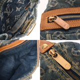 LOUIS VUITTON ルイヴィトン モノグラムデニム バギー PM ロングストラップ付 ブルー M95049 レディース デニム ショルダーバッグ Bランク 中古 銀蔵
