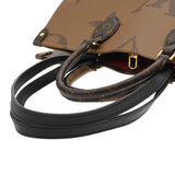 LOUIS VUITTON ルイヴィトン モノグラムリバース オンザゴー MM ブラウン M45321 レディース モノグラムキャンバス ハンドバッグ ABランク 中古 銀蔵