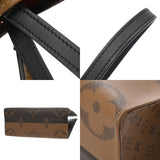LOUIS VUITTON ルイヴィトン モノグラムリバース オンザゴー MM ブラウン M45321 レディース モノグラムキャンバス ハンドバッグ ABランク 中古 銀蔵