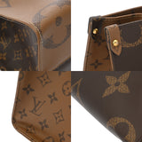 LOUIS VUITTON ルイヴィトン モノグラムリバース オンザゴー MM ブラウン M45321 レディース モノグラムキャンバス ハンドバッグ ABランク 中古 銀蔵