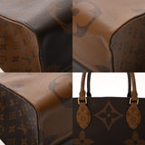 LOUIS VUITTON ルイヴィトン モノグラムジャイアント オンザゴー GM 2WAYトート ブラウン M45320 ユニセックス モノグラムキャンバス ハンドバッグ Aランク 中古 銀蔵