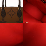 LOUIS VUITTON ルイヴィトン モノグラムジャイアント オンザゴー GM 2WAYトート ブラウン M45320 ユニセックス モノグラムキャンバス ハンドバッグ Aランク 中古 銀蔵
