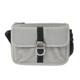 CHRISTIAN DIOR クリスチャンディオール ブルーグレー 2EDSW006POS メンズ レザー/ナイロン ショルダーバッグ Aランク 中古 銀蔵