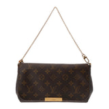 LOUIS VUITTON ルイヴィトン モノグラム フェイボリット MM ブラウン M40718 レディース モノグラムキャンバス ショルダーバッグ Bランク 中古 銀蔵