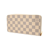 LOUIS VUITTON ルイヴィトン ダミエアズール ジッピーウォレット バード ホワイト N60139 レディース ダミエアズールキャンバス 長財布 Aランク 中古 銀蔵